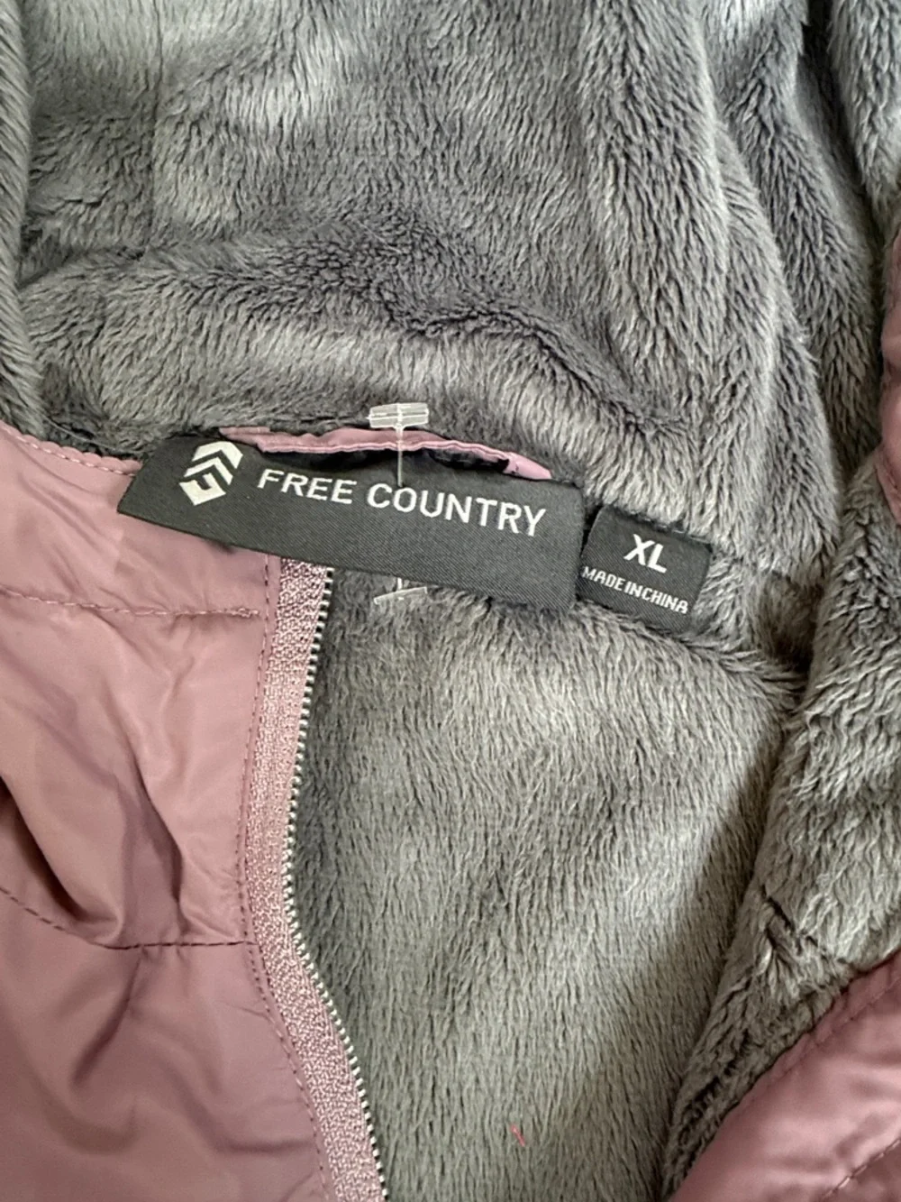 Free Country Mauve Hooded Bomber Jacket - Picture 2 of 6